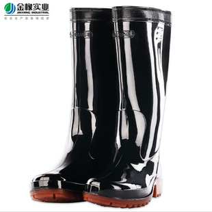 金橡020勞保夏季雨鞋防油耐酸堿畜牧養(yǎng)殖廚師水靴防護(hù)工作水鞋