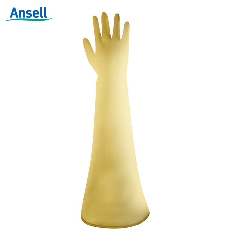 Ansell安思爾干箱手套 隔離乳膠手套化學(xué)品與液體防護(hù)手套